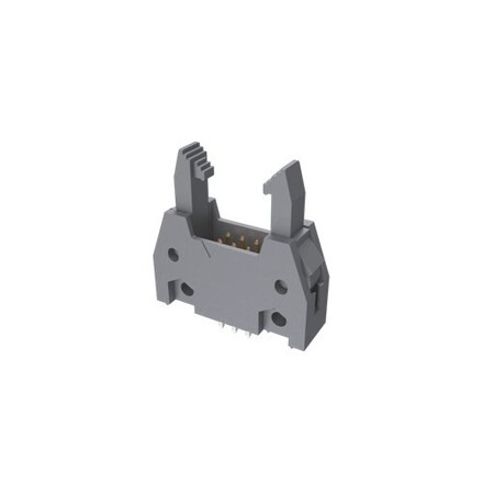 Fci Board Connector, 6 Contact(S), 2 Row(S), Male, Straight, 0.1 Inch Pitch, Solder Terminal, Latch & 71918-106LF